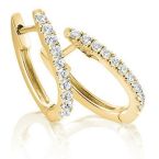 Creolen Gelbgold mit Brillant